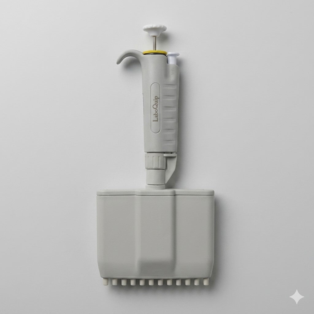 LaboQuip Micropipette 20–200uL 12-Channel Fully Autoclavable, P Series