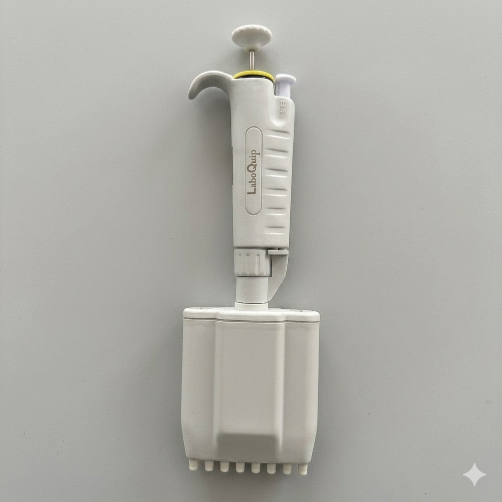 Laboquip Micropipette 20-200uL 8 Channel P-Series, Fully Autoclavable