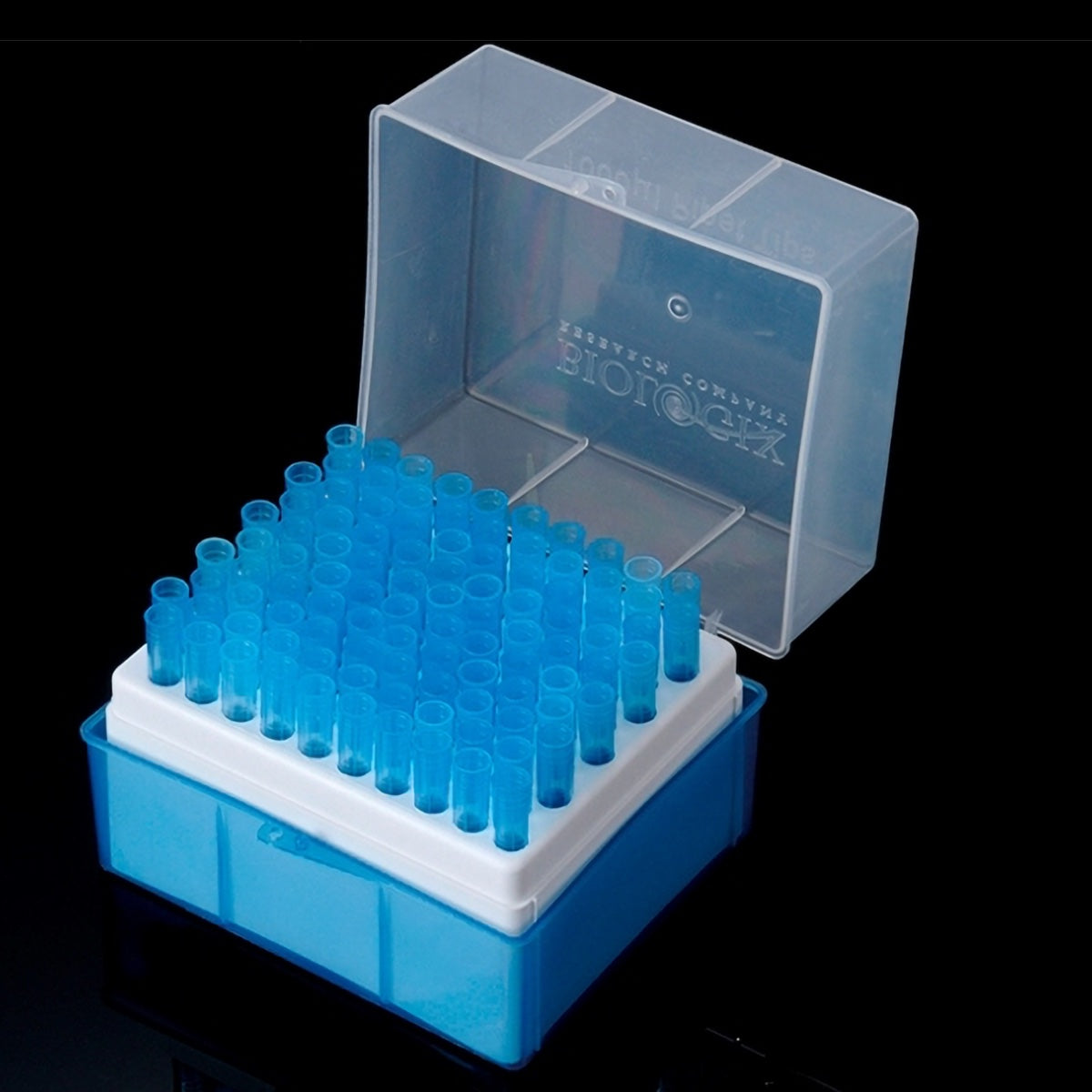 LaboQuip-Biologix Pipette Tips 1000uL, Universal, Sterile, DNase& RNase Free, Blue, (Rack of 100Tips)