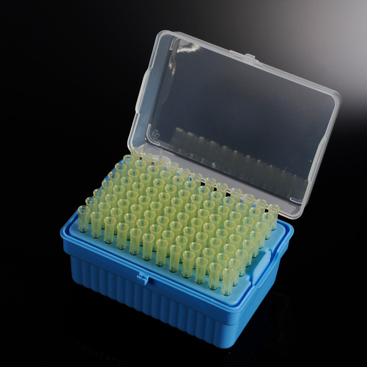 LaboQuip-Biologix Pipette Tips 200uL, Universal, Sterile, DNase& RNase Free, Yellow (Rack of 96 Tips)