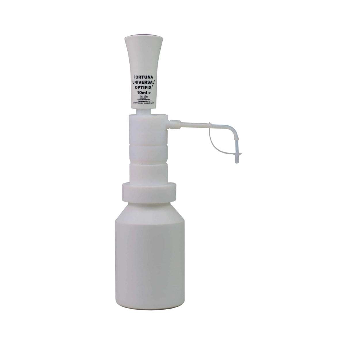 FORTUNA Bottle Top Dispenser(Germany), Optifix HF, Universal and for Hydrofluoric Acid, 2-10ml
