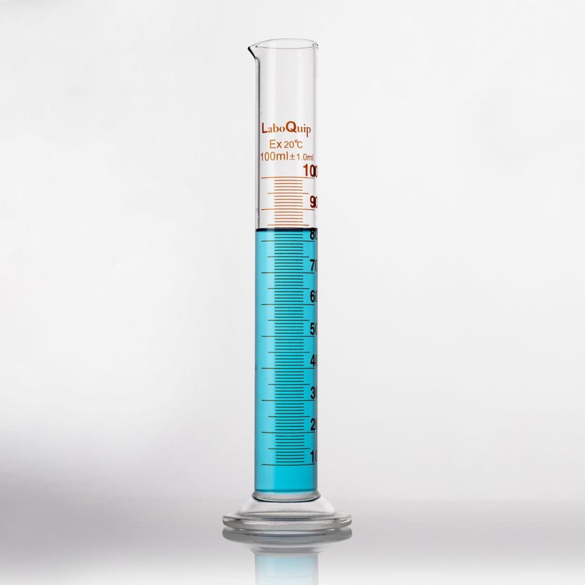 LaboQuip Measuring Cylinder 250ml - Round Base-Glass