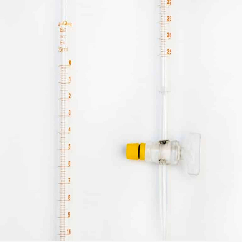 LaboQuip 50ml Burette Straight - with Glass stopcock