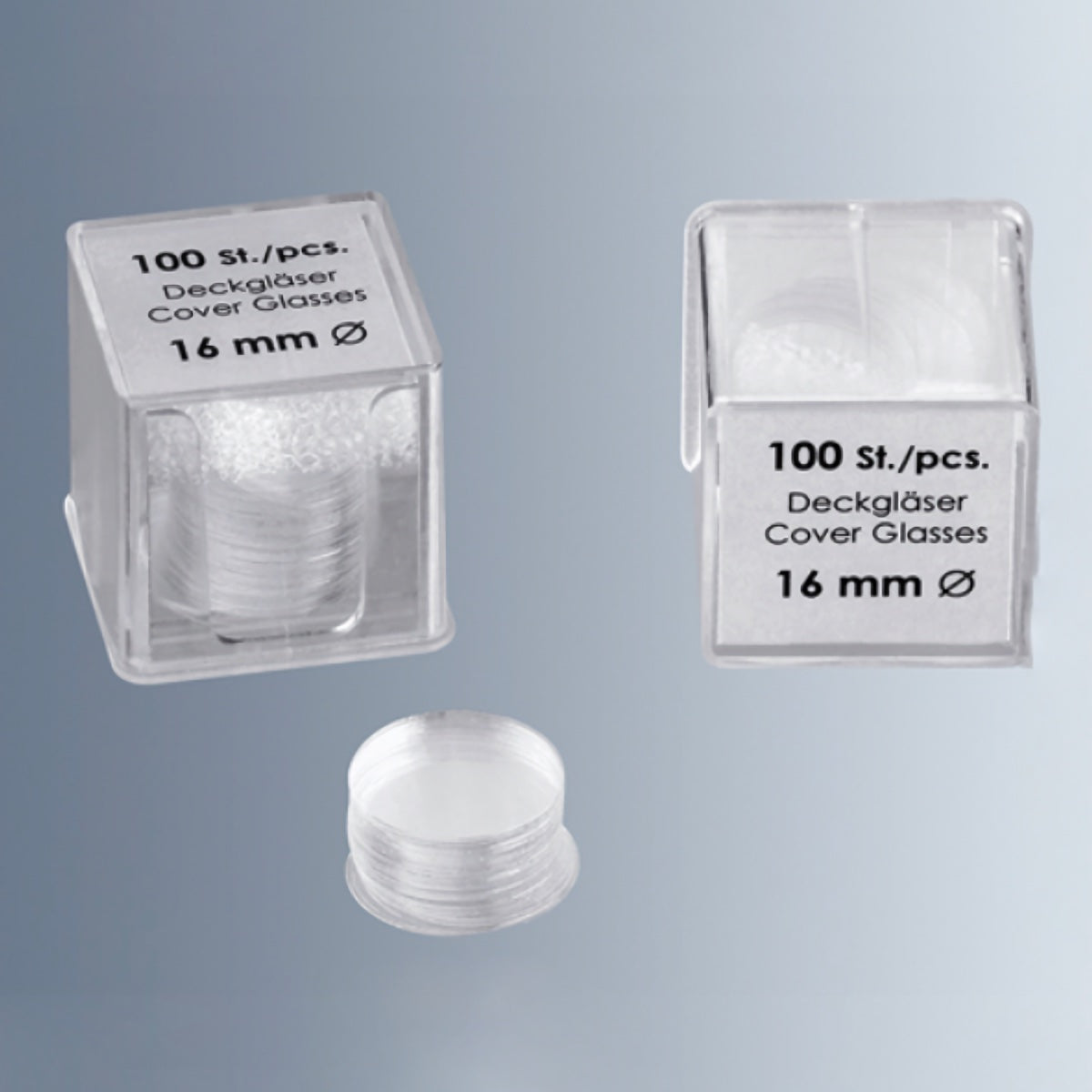 Marienfeld (Germany) Microscope Coverslips Round 13mm Ø (100Pcs), No 1, High quality Borosil. Glass