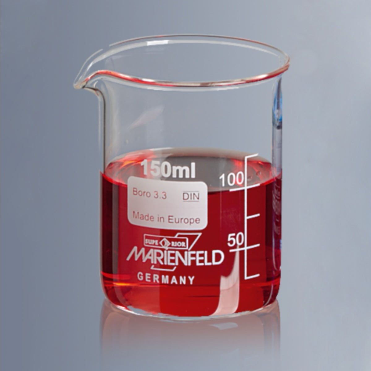Marienfeld (Germany) Beaker 600ml Low shape, High quality Borosil.Glass
