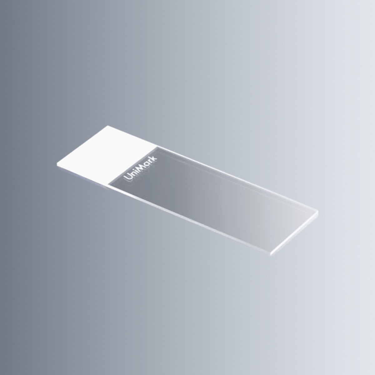 Marienfeld Microscope Slide, White glass, UniMark®, White Color,76x26mm, Pack of 50Pcs, DIN ISO 8037-1