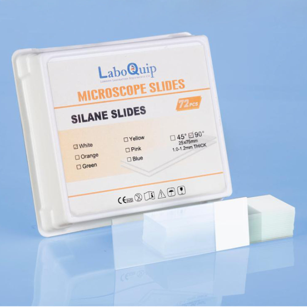 LaboQuip Silane Coated Microscope Slides(72Pcs)