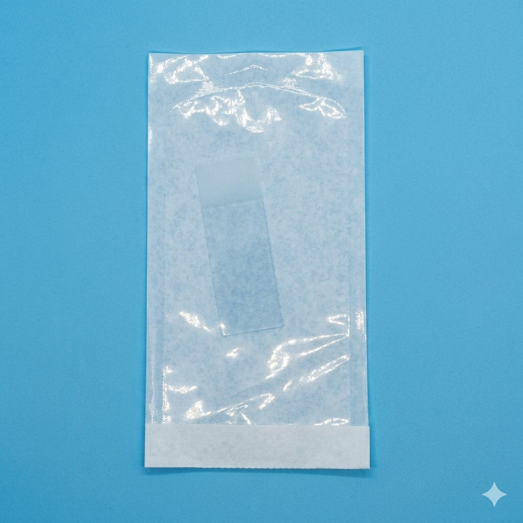 LaboQuip Microscope Slide Sterile Single side frosted clear Glass 7105-S, single pack
