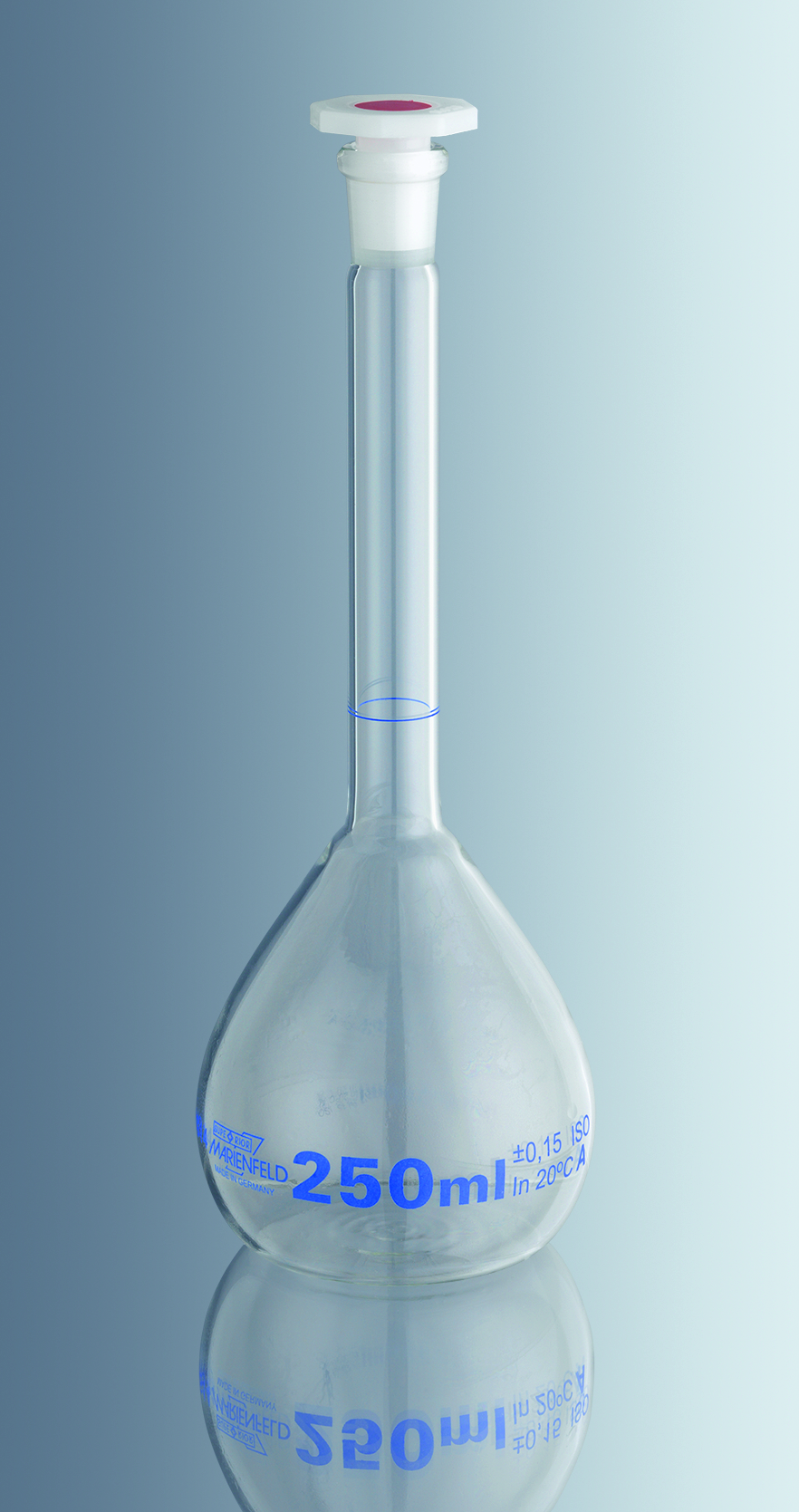 Marienfeld (Germany) Volumetric Flask Clear 25ml - Class A(Lot Certified) High quality Borosil.Glass