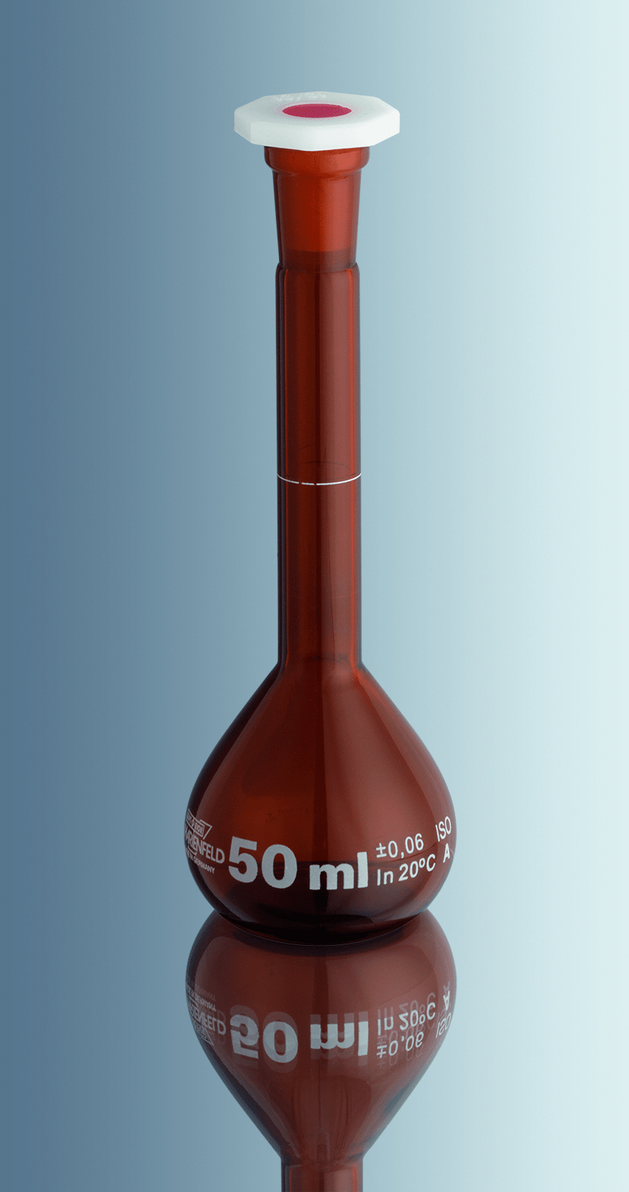 Marienfeld (Germany) Volumetric Flask Amber 10ml - Class A(Lot Certified) High quality Borosil.