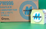 Laboquip-Bemis Parafilm M 996, Pack of 12 complete roll of 4 inch x 125 ft/ 10cmx38m, in Original Packing/S