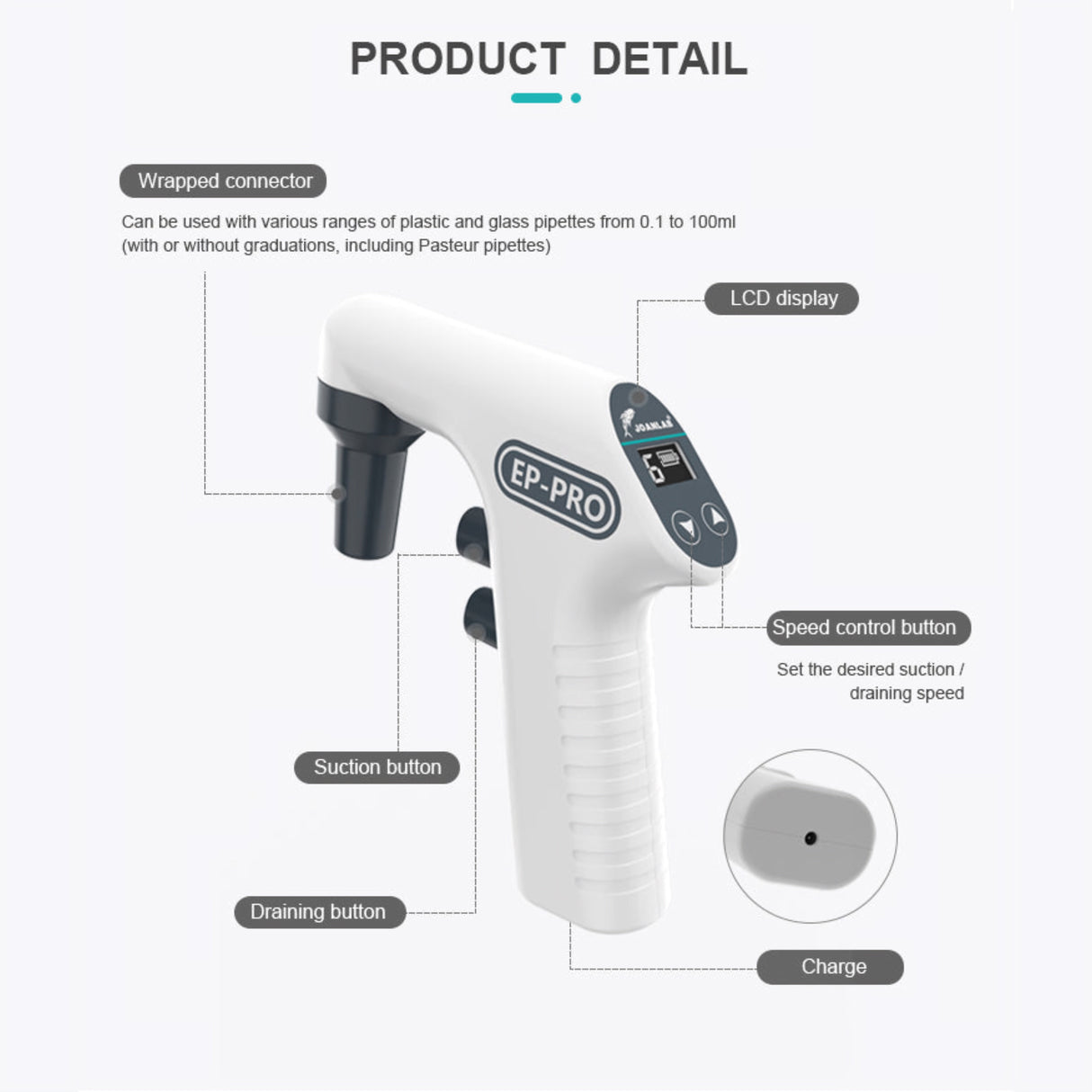 Electronic Pipette Controller EP 100Pro (0.1-100ml)