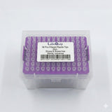LaboQuip filtered sterile 20uL pipette tips for precise laboratory pipetting