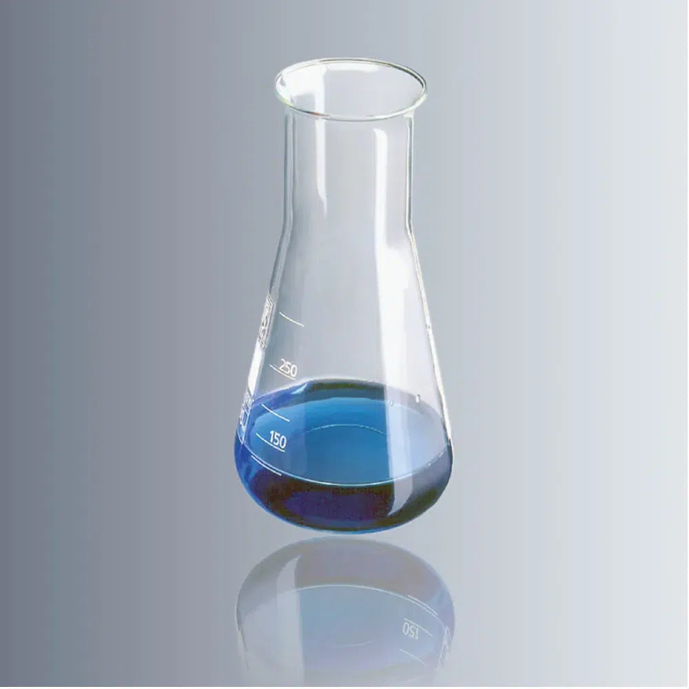 Marienfeld (Germany) Conical Flask 250ml Wide-neck, High quality Borosil.Glass