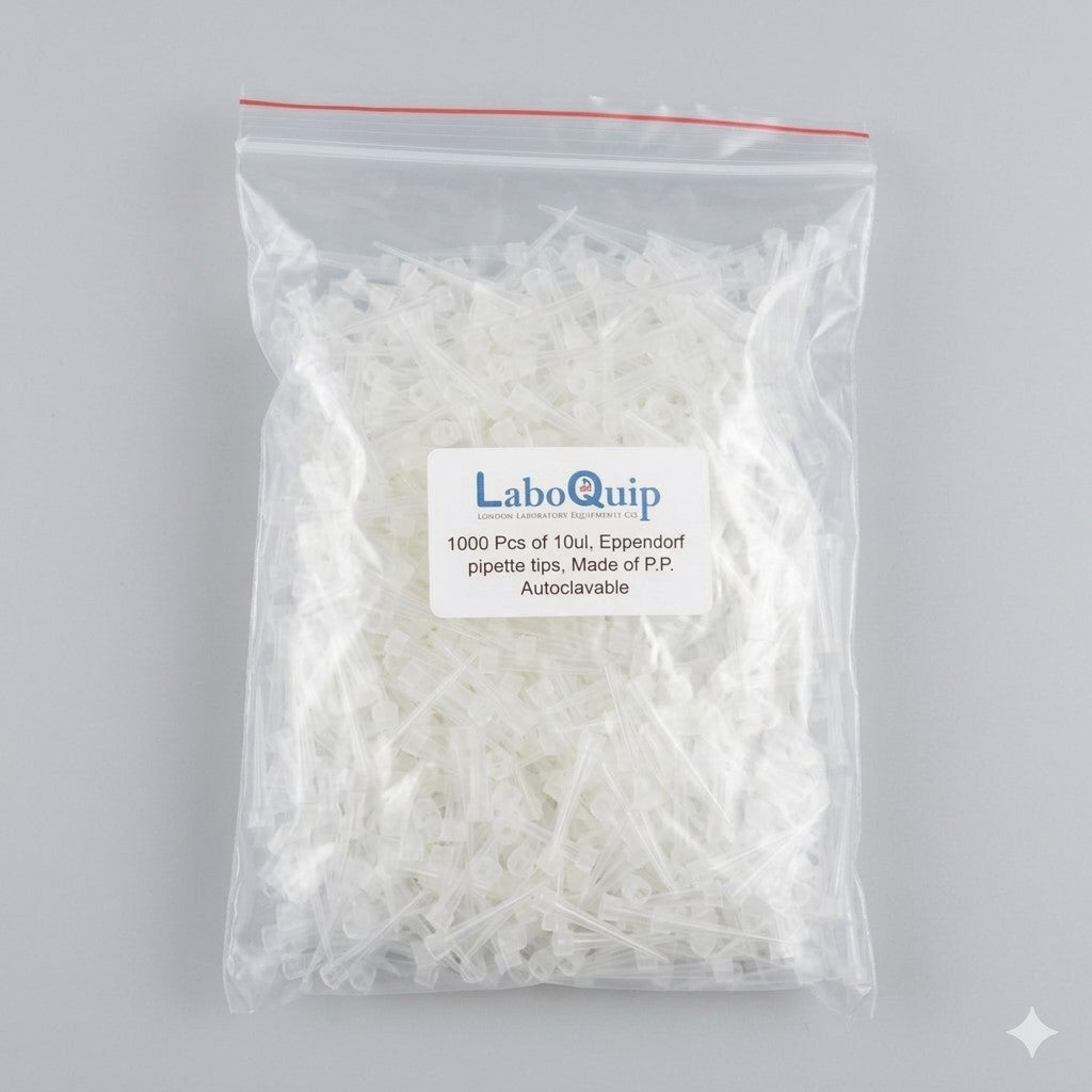 LaboQuip Pipette Tip 10uL Universal Autoclavable, Bag of 1000