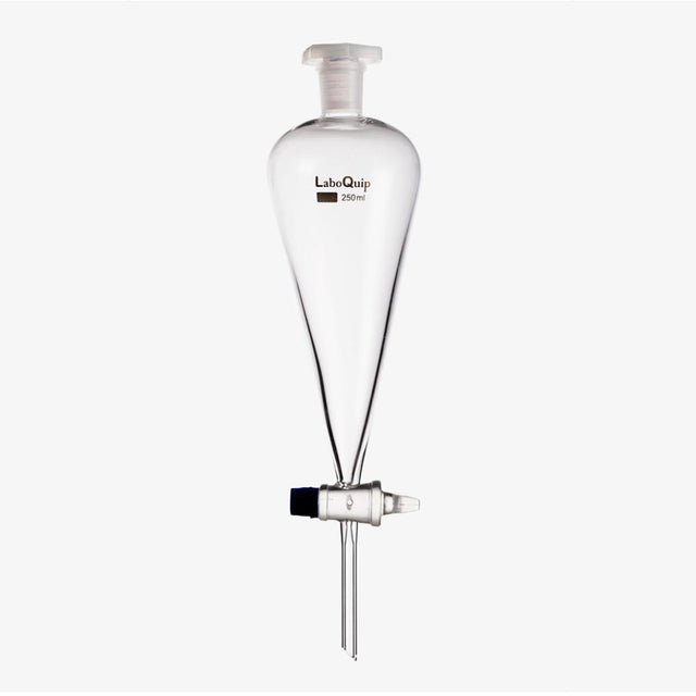 Extraction Funnel Separatory Funnel 1000mL Squib Form clear Glass, Laboratory Liquid ...