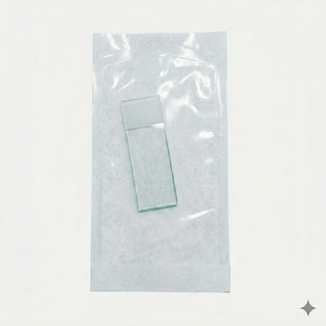 Sterile and frosted microscope slide in single pack for research laboratory use