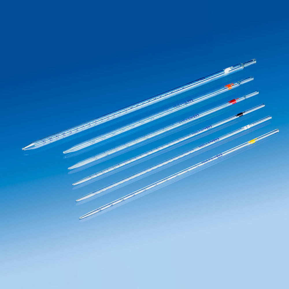 Technosklo Pipette Graduated, Serological 2ml -Glass- Class AS (Made in EU)