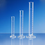 Technosklo Measuring Cylinder 10ml Class A-Glass-Hex base (Made in Czech)