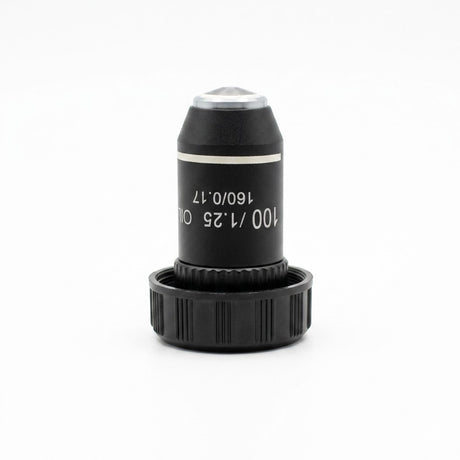 Achromatic 100x oil immersion microscope objective lens for high-magnification microscopy