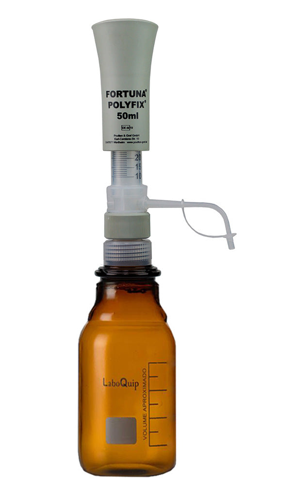 FORTUNA Bottle Top Dispenser(Germany), Polyfix, 10-50ml/PTFE P