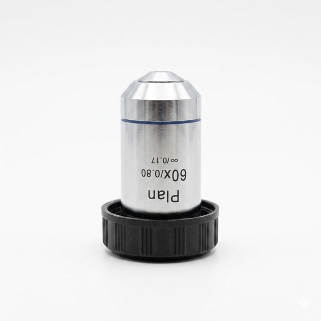 Infinity Plan 60x microscope objective lens providing high-resolution imaging