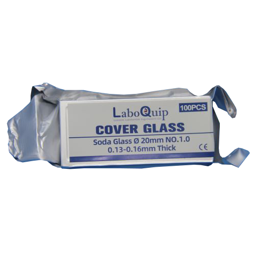 LaboQuip Microscope Coverslips Round- 20mm (100pcs) Glass (Al.Pack)